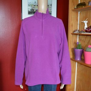 Lands’ End Quarter-Zip Fleece Pullover – Women’s Large